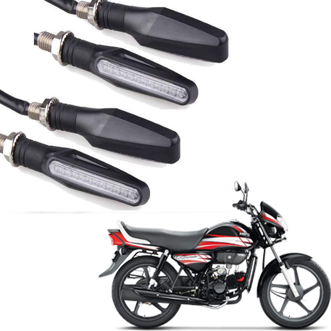 RWT Bike KTM Style White Super Bright LED Indicators Set of 4 For HF