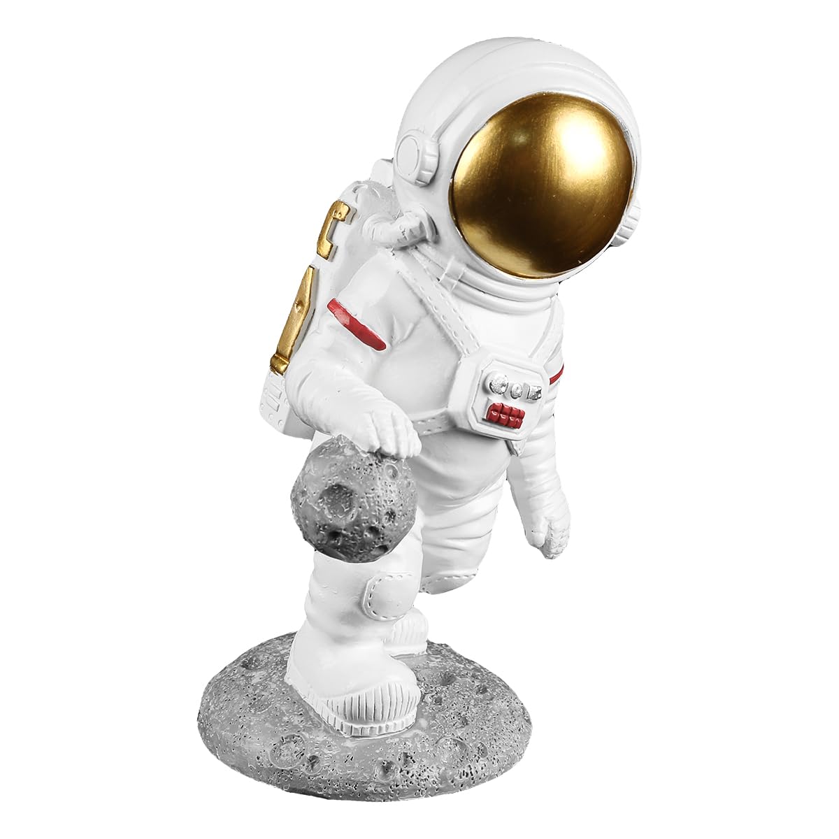 WANGCL Astronaut Statue, Spaceman Figurine Sculpture Desktop Accessory, Boys Bedroom Decor, Astronaut Themed Ornament, #3