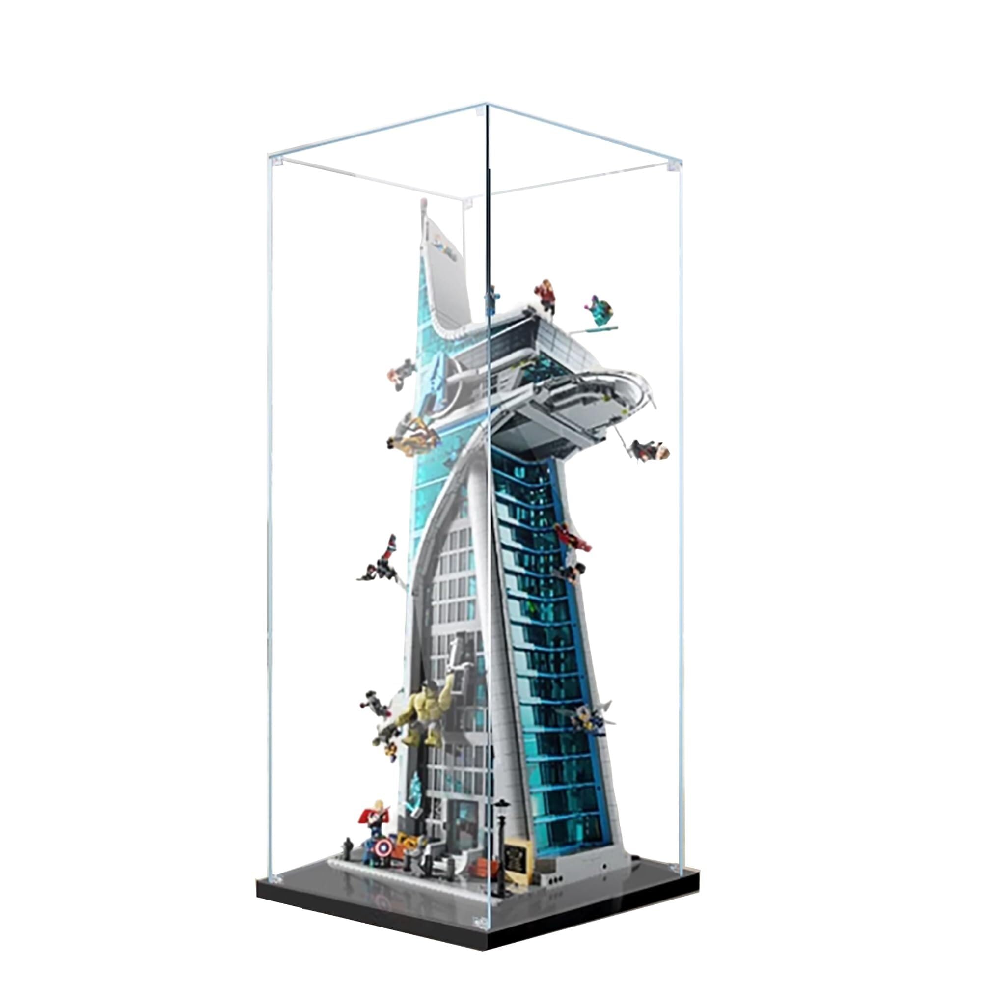 Acrylic Display Case for Lego 76269 Avengers Tower Model, Dustproof Display Box, Display Case Compatible with Lego 76269 (Model Not Included)(2MM)