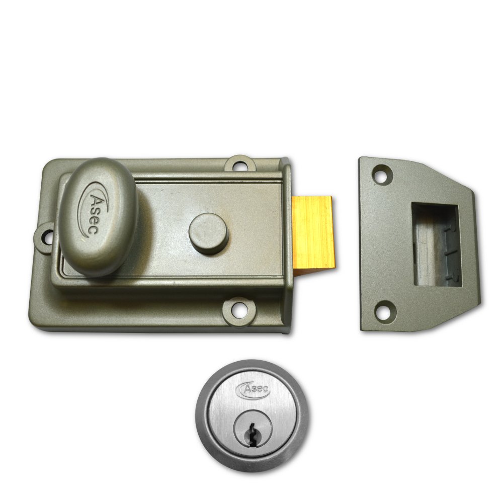 Asec Green Traditional Non-Deadlocking Nightlatch
