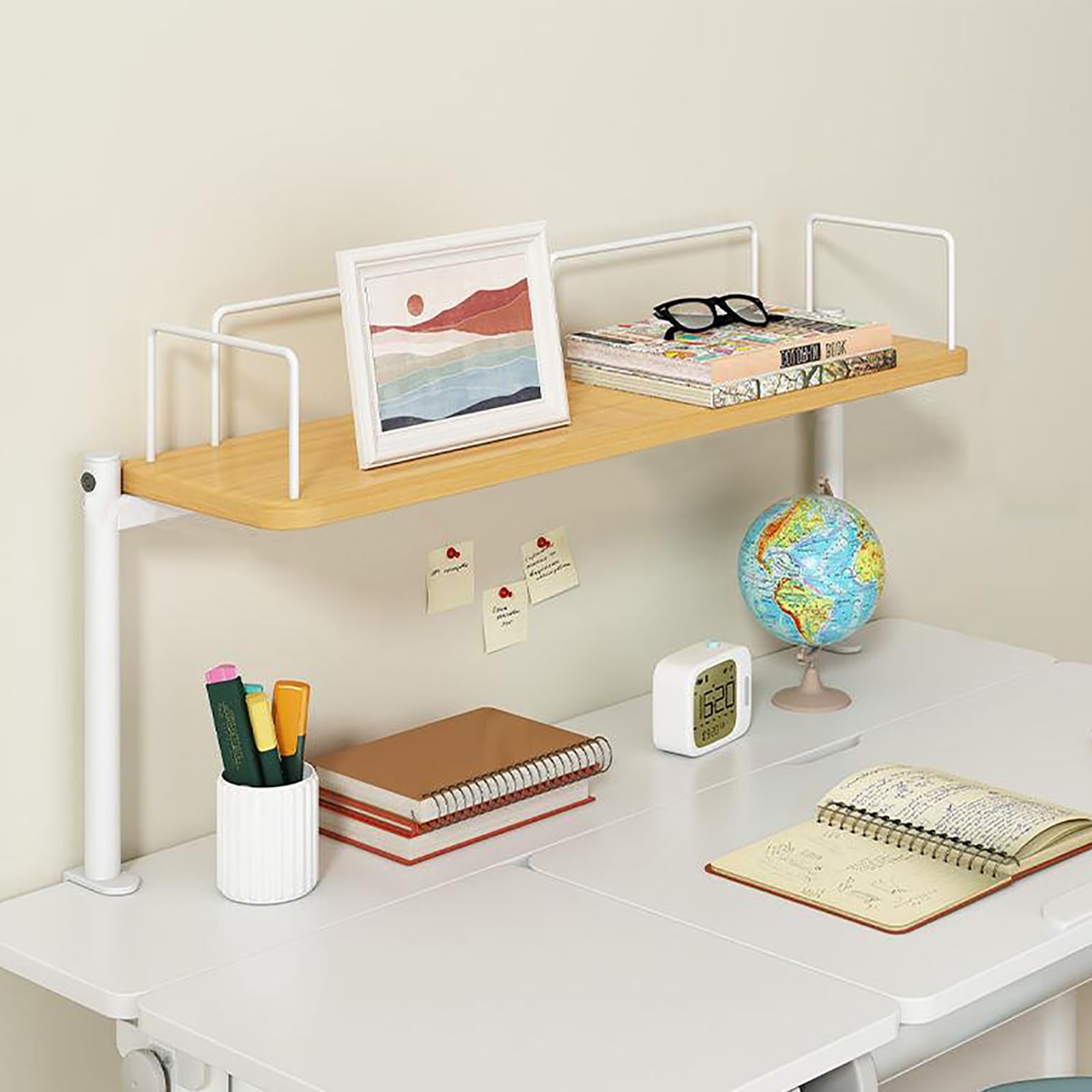 Amazon.com: DYUNCZ Clamp-on Desk Shelf, Clamp on Desk Organizer