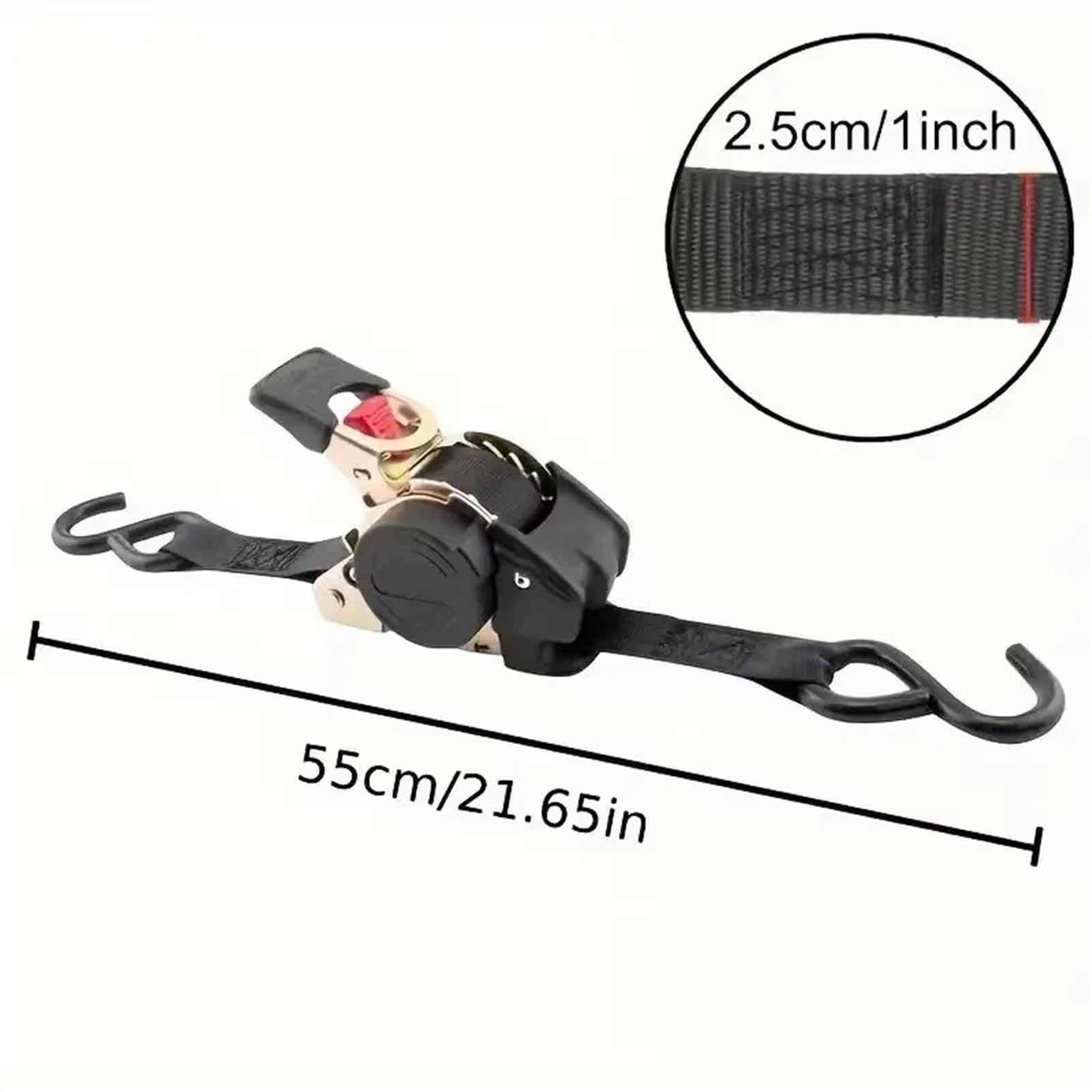 Cinghia a cricchetto retrattile automatica Cinghie a cricchetto 2M di trasporto automatiche retrattili for moto per il trasporto(Orange)