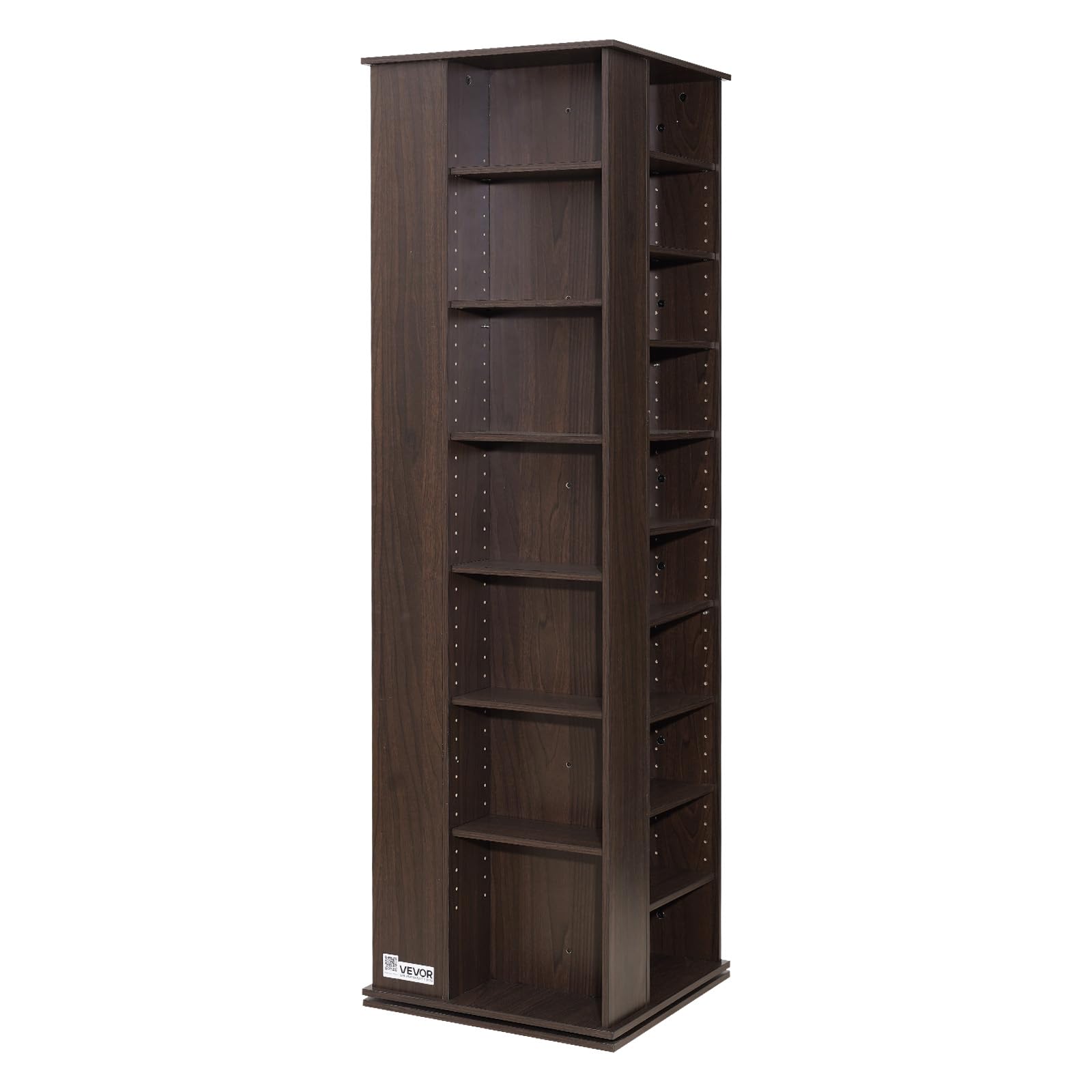 VEVOR Armadietto Portaoggetti Multimediale, Ripiano per DVD, Contenere Fino a 1040 CD, Ripiani CD Regolabili Gabinetto, Protegge Organizza Collezioni di Musica Film Videogiochi Cimeli Espresso