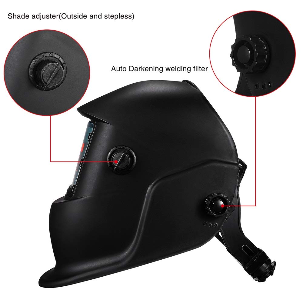 Cagoule Soudure,Masque Soudure Solaire Automatique assombrissement Plage réglable 4/9-13 MIG MMA Casques de soudage