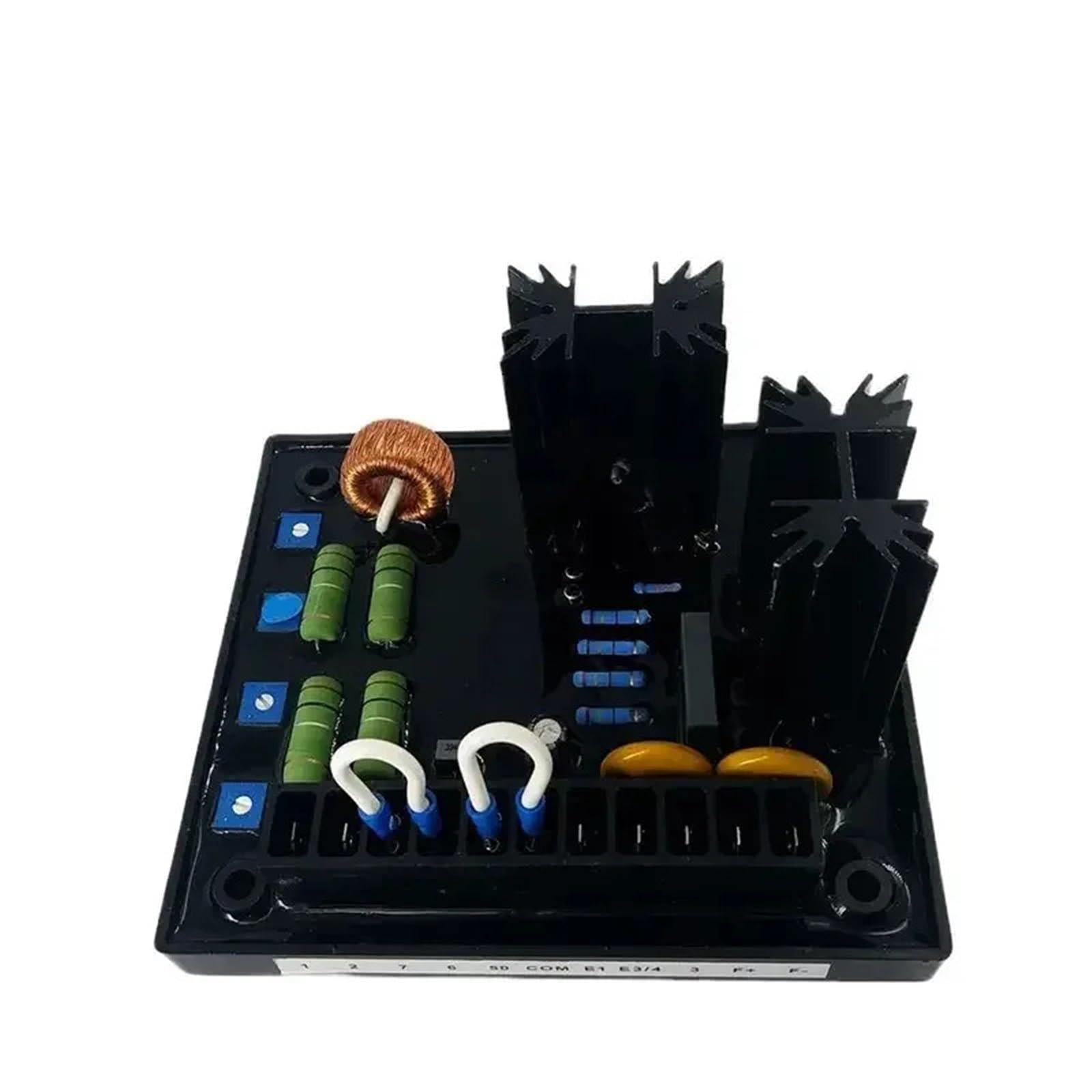 Kit alternateur voiture Compatible con Motoblocks Bas Diesel AVC63-7 AVC63-4 AVR controlador regulador de voltaje analógico para coche generador sin escobillas(AVC63-4)