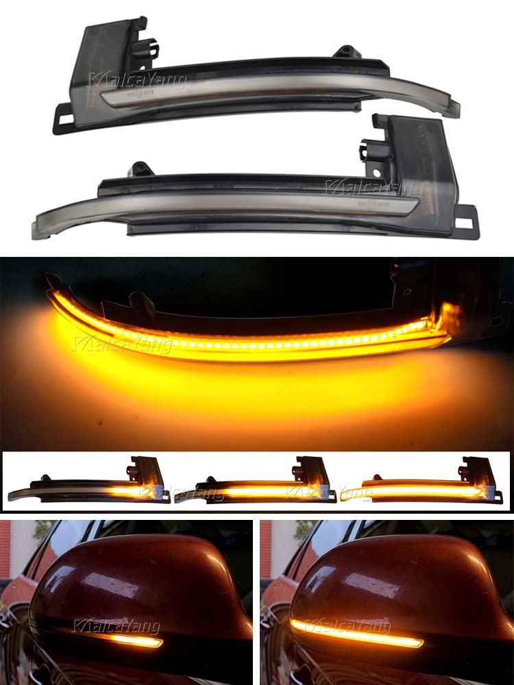 Asasytal Parte di Ricambio per Indicatori di Direzione Dinamici Una Coppia di Luci a LED a Specchio Per Au-di A4 S4 B8 8K A5 S5 B8 8K A6 S6 4F C6 A8
