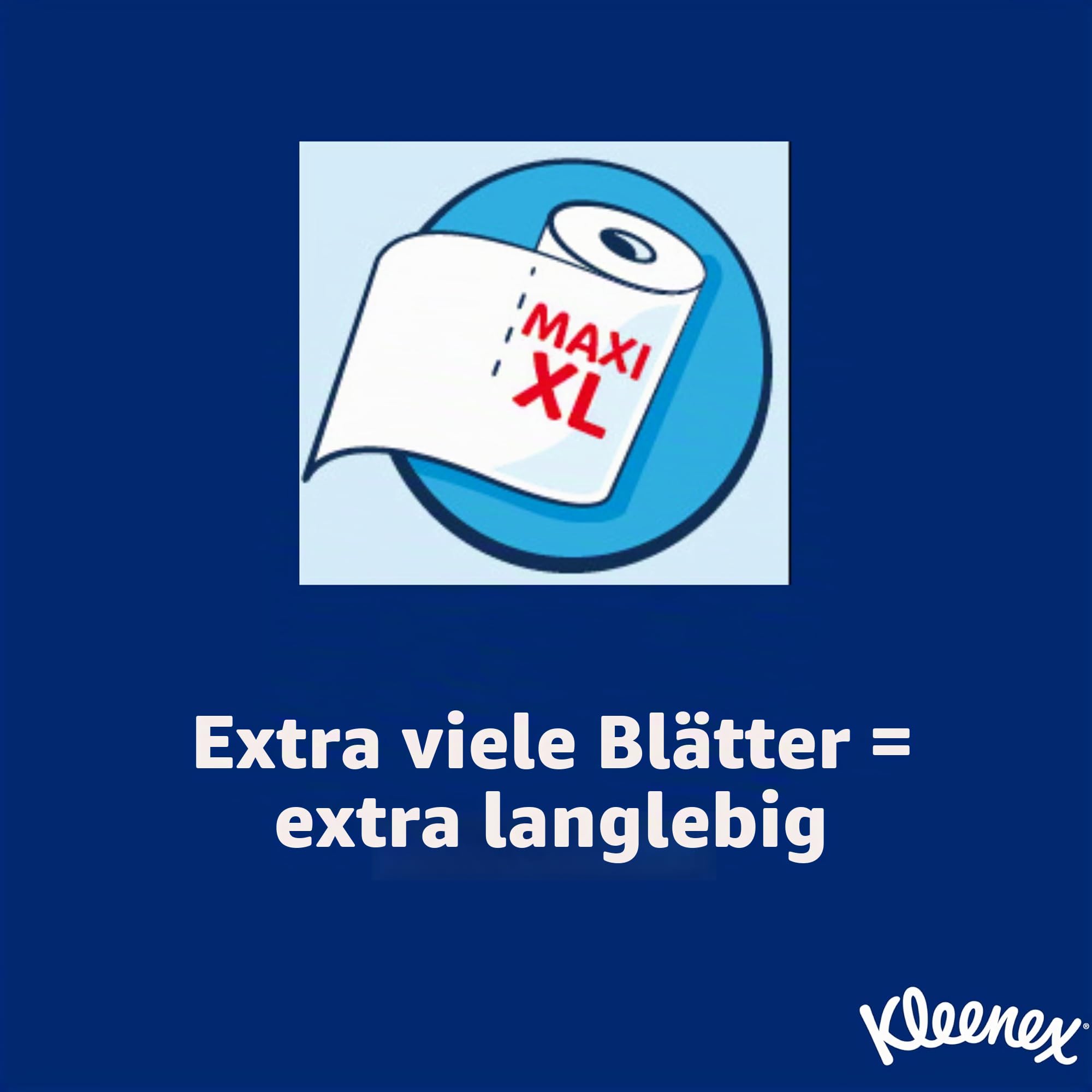 Kleenex® Küchenrolle Ultra Clean™, 6 Maxi XL Küchenrollen (=9 Rollen), Unübertroffene Saugfähigkeit und Festigkeit Küchenpapier - 100% recycelbare Verpackung