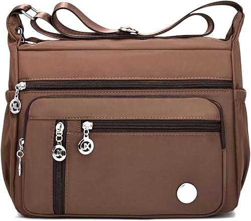 Bolso de hombro para mujer, espacioso con múltiples bolsillos, bandolera para mujer