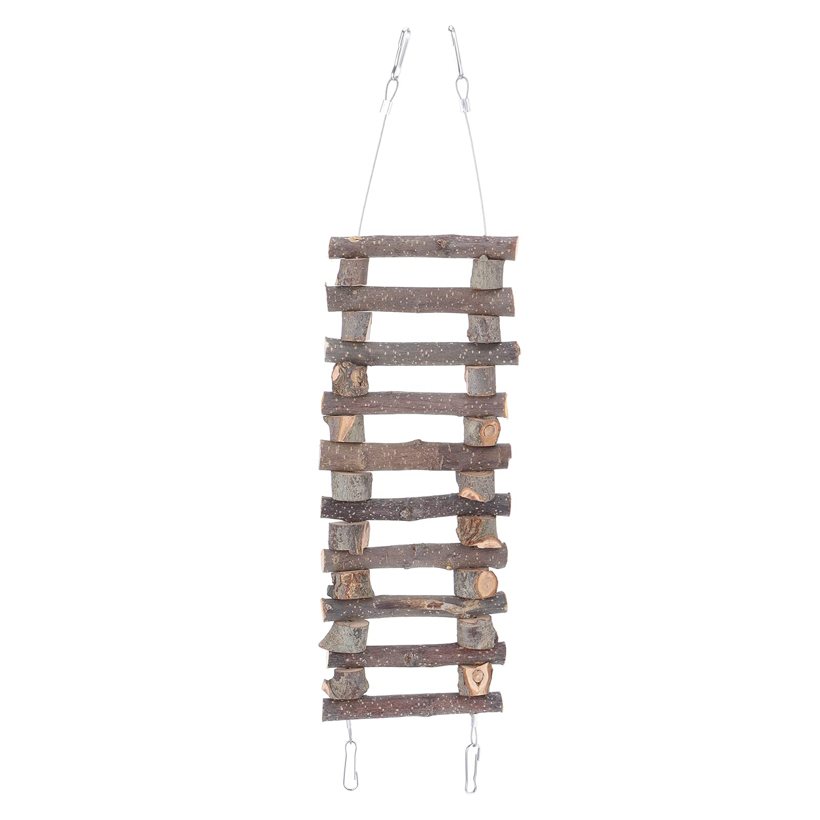 Joyzan Escalera de Cuerda del Pájaros, Escaleras Columpio Juguete Ave Jaula Puente Suspensión con Ganchos Desarrolla Equilibrio Los Pájaro Flexible Plegable para Hámster Ardilla Ratas Tortolitos