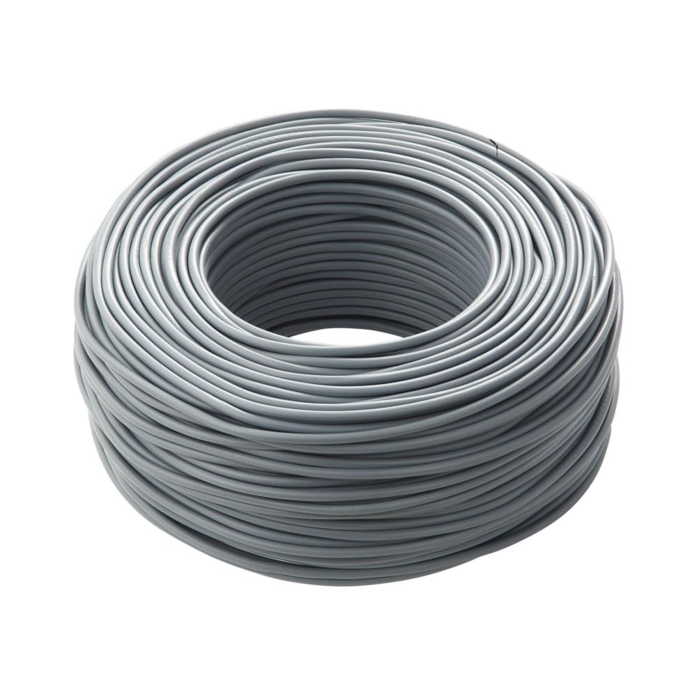 Cavo Icel FS17, Matassa Metri, Filo Elettrico Unipolare Isolante, Impianti Elettrici, Case, Imprese Edili (Grigio, 1 x 4 mm)