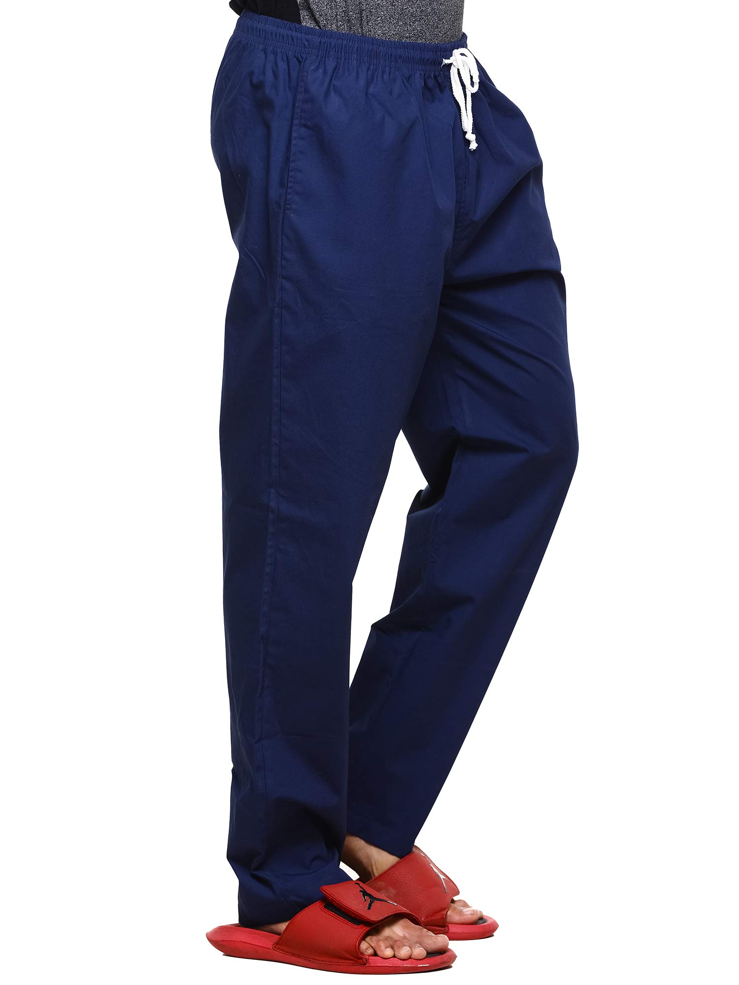Mens Linen Cotton Plus Size Pyjama Pants for Track Pants, Lower, Sports Trouser,Night Pants, Joggers for Lounge n Gym Wear for Men-image-42