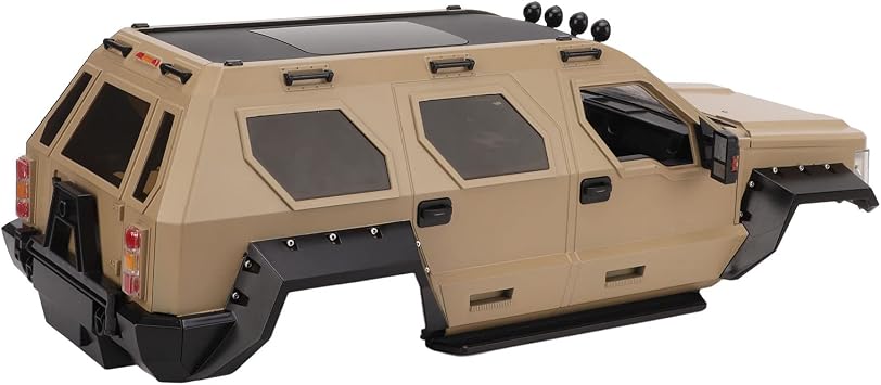 Body Shell 1/10 RC Durable Plastic Car Shell Desert Yellow for and Axial SCX10 324mm Wheelbase
