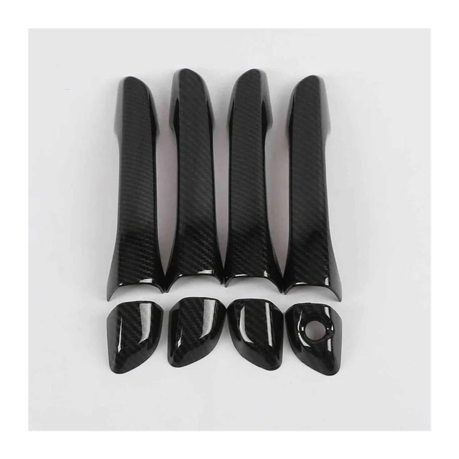 Hckclmbmzw Carbon A For Hyundai For Verna 2017-2022 Car Door Handle Exterior Trim Cover Decoration Accessories Abs Door Handle Cover(Carbon A)