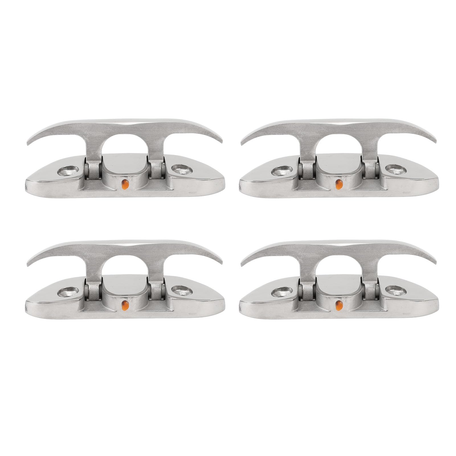 Akozon 4PCS 4.7 Pollici Bitta Pieghevole per Barca 316 Bitta Pieghevole per Barca Acciaio Inossidabile Marine Dock Corda di Ormeggio Bitta per Barca Accessori per Yacht FRPGonfiabili