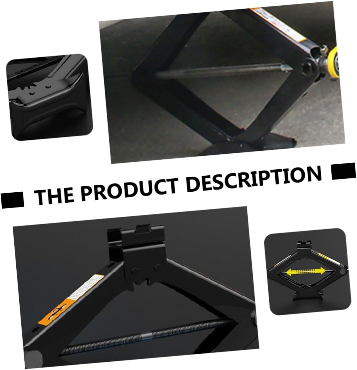 Amosfun 5 Ton Car Scissor Jack Hand Cranking Jack Tire Repair Tool Portable Vehicle Lift for Car and SUV Emergency Maintenance Random Color