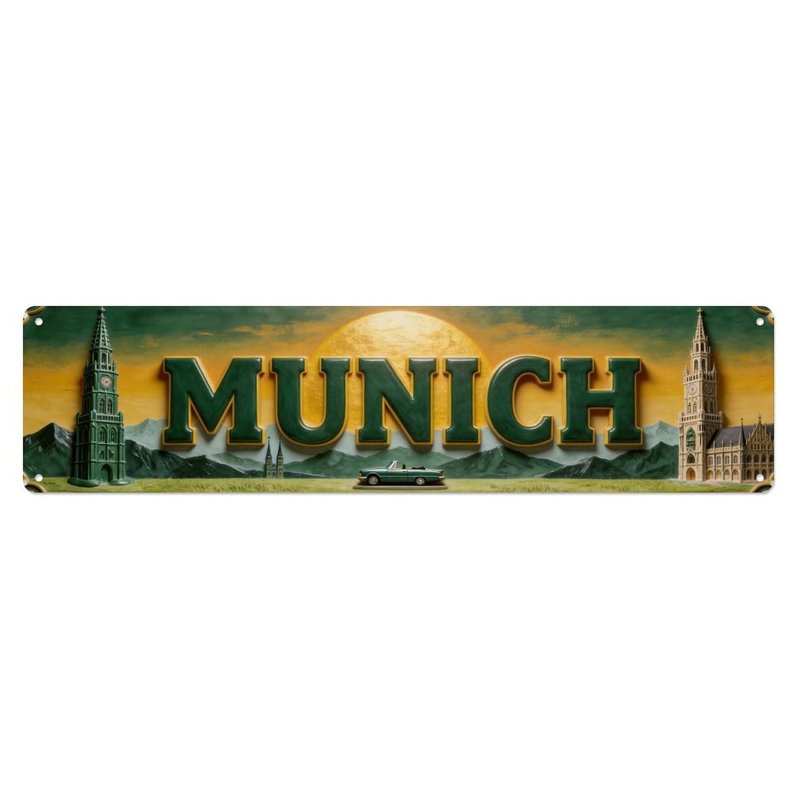 Munich Germany Retro Metal Tin Sign