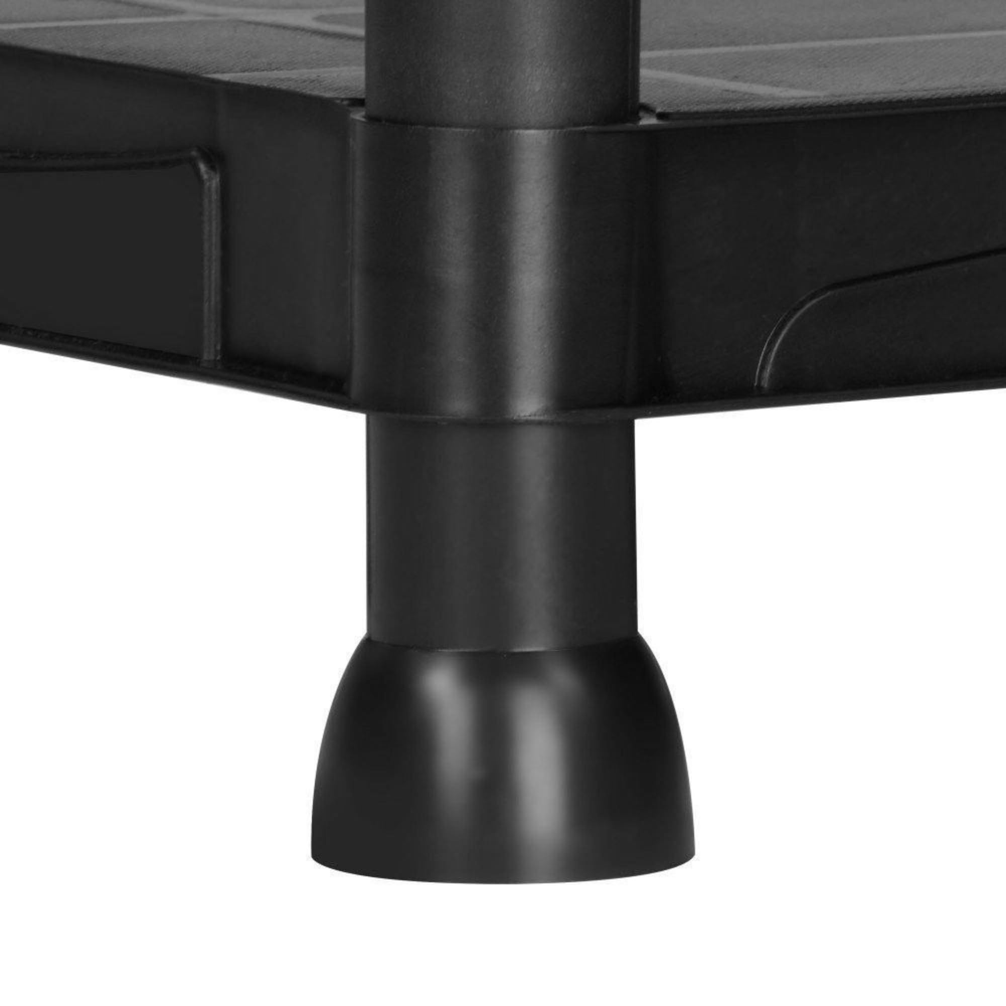 Pack 2 Estanterías de Resina 3 Baldas Negra | Organizador de Plástico 91x61x31 cm | Capacidad 75kg | Resistente a la Humedad y Óxido | Montaje Rápido sin Herramientas | Trastero y Lavadero
