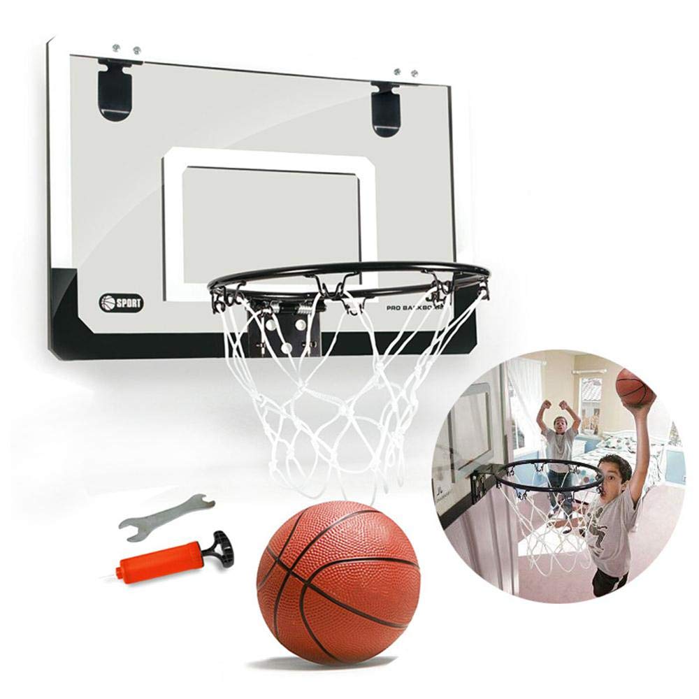 Mini Basketball Hoop for Door,18x12 Inches Kids Indoor Basketball Hoop Play Set Office Wall