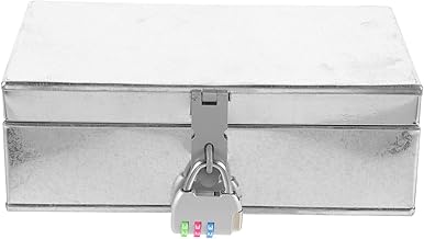 OATIPHO Caixa de ferramentas para carro, mini caixa de ferramentas para carro, caixa de ferramentas para carro, caixa de ferramentas vazia, caixa de ferramentas pequena, caixa de armazenamento portátil, caixa de trabalho, trator de ferro