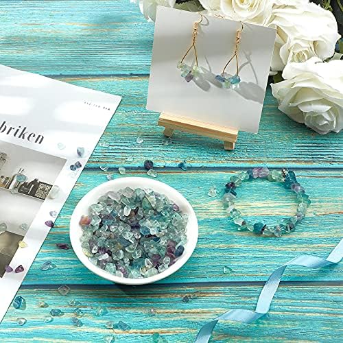 SUNNYCLUE 400pcs Genuine Fluorite Chips 5-8mm Long Fluorite Tumbled Chips Irregular Chip Stone Beads Gemstone Semi Precious for DIY Jewelry Making Bracelet Necklace