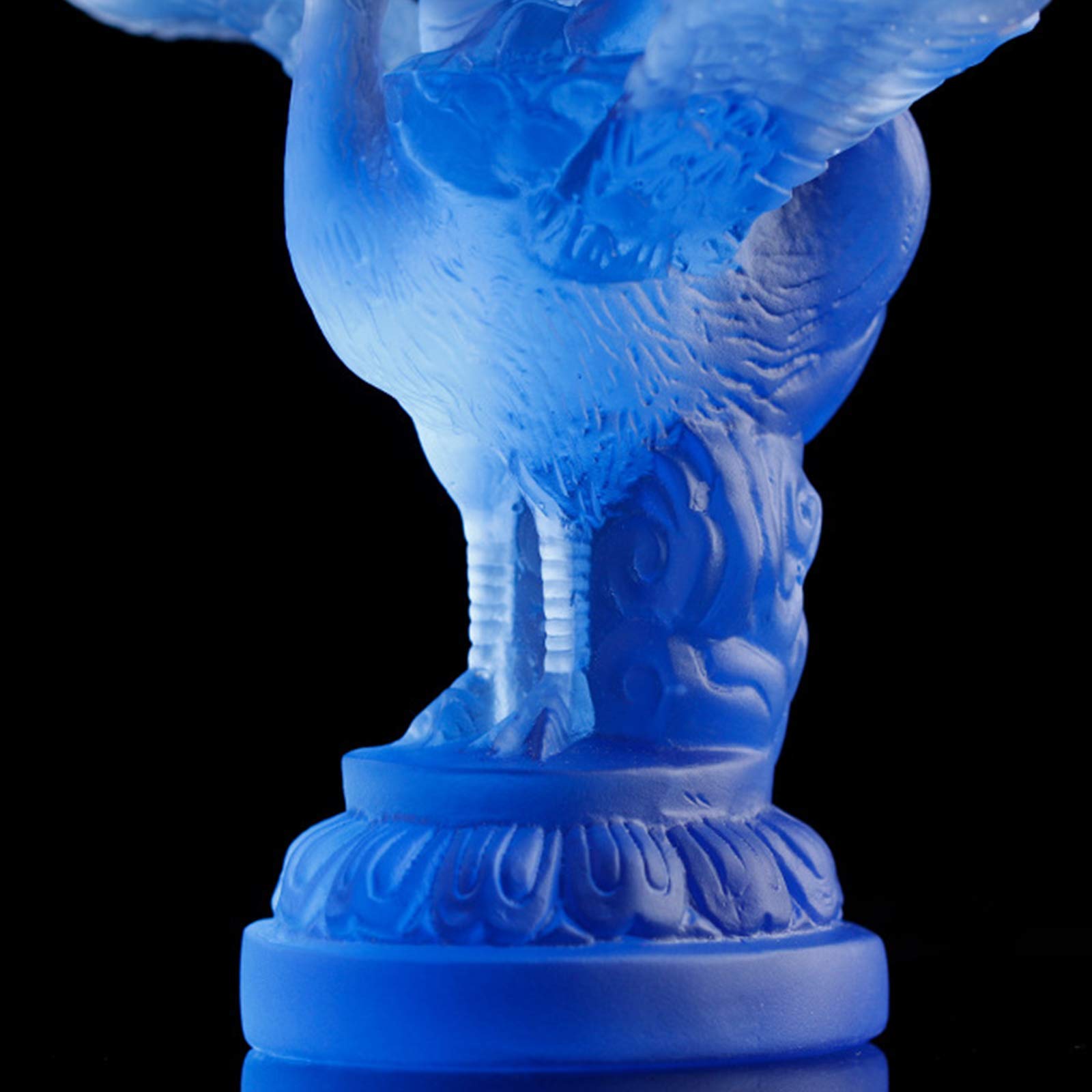 Statue di Buddha in Meditazione per la casa, Re Pavone Religione Scultura Ornamenti Feng Shui Figurina Fatta a Mano per la casa Desktop Office Decor