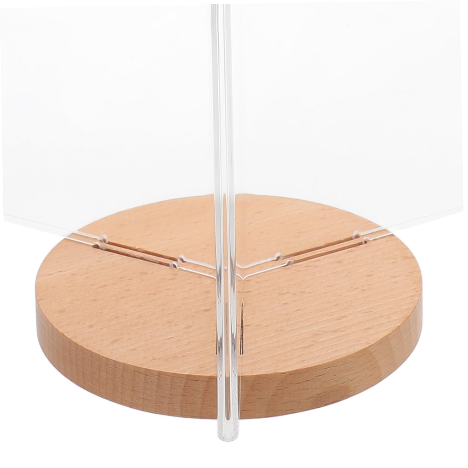 1pieza Soporte De Menú De Escritorio De Acrílico Con Base Porta Menús De Para Exhibición De Restaurantes y