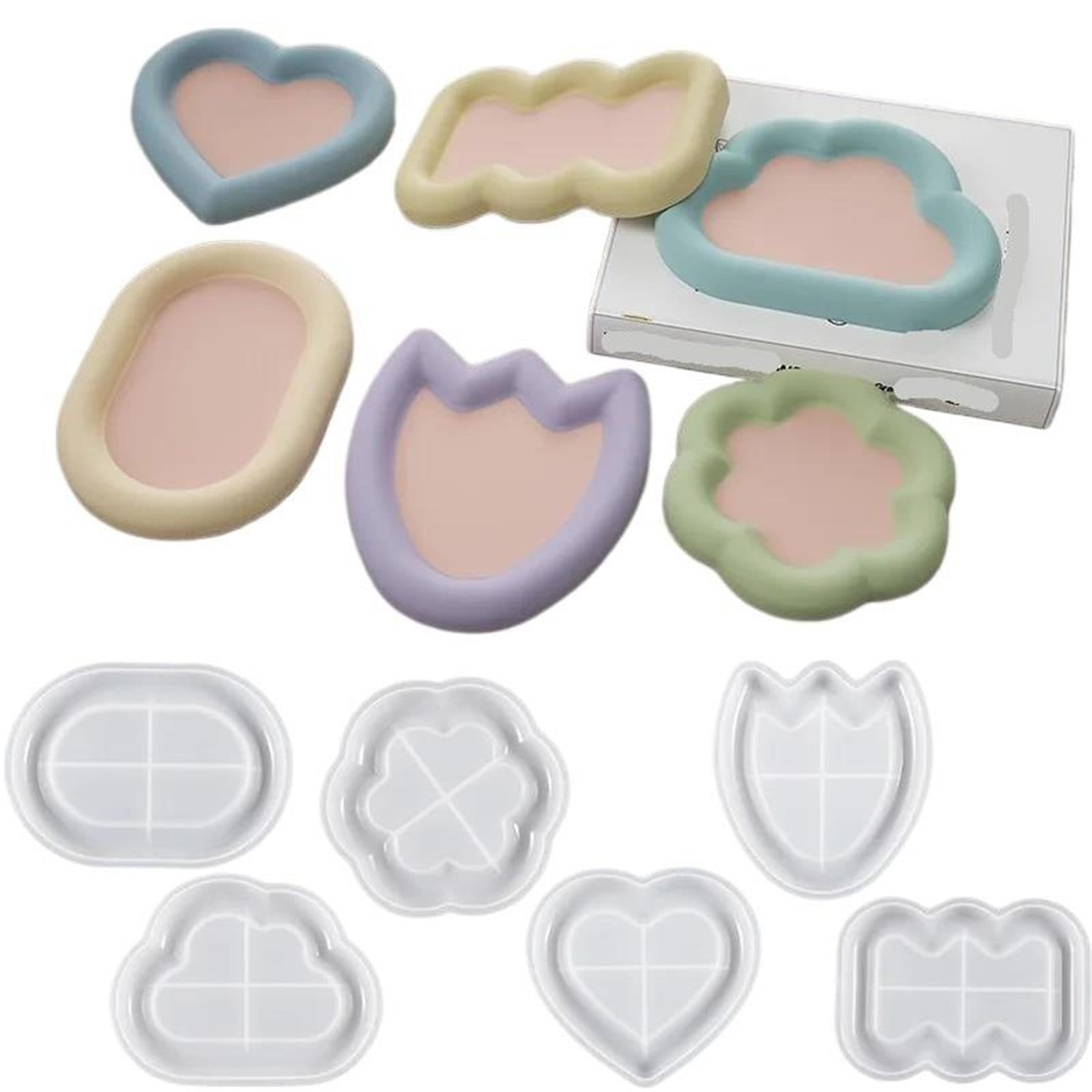 Stampi in Silicone per Ali d'Angelo Vassoio portaoggetti Stampo in Silicone Piastra for Esposizione Gioielli Fai da Te Gesso in Resina(12.9 * 17.8cm)