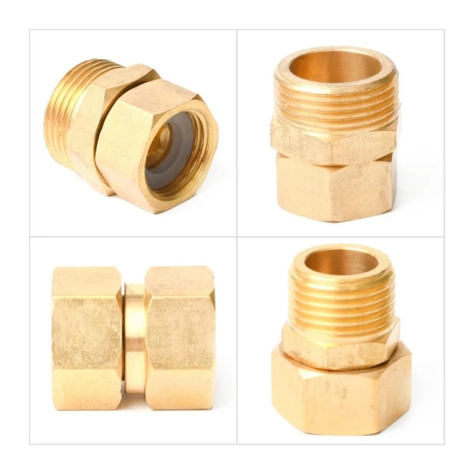 Raccordo filettato in ottone 1/2-1" maschio/femmina