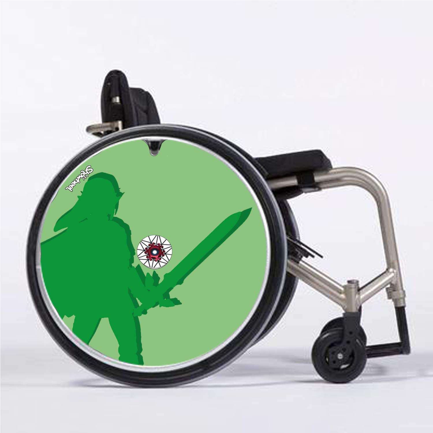Cubre Radios Silla de Ruedas (Par) para Aro Impulsor 47,50 a 48,50cm de Diámetro Exterior con Fijaciones Redondas - Héros du temps