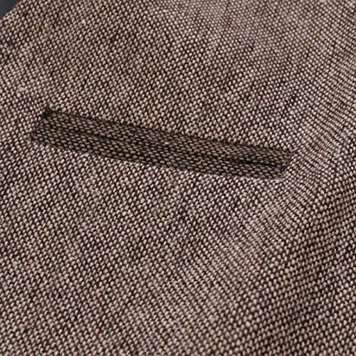 Men's 4 Buttons Tweed Vest Slim Fit Single Breasted Wool Suit Waistcoats Prom Party Formal Business Suit Vests4