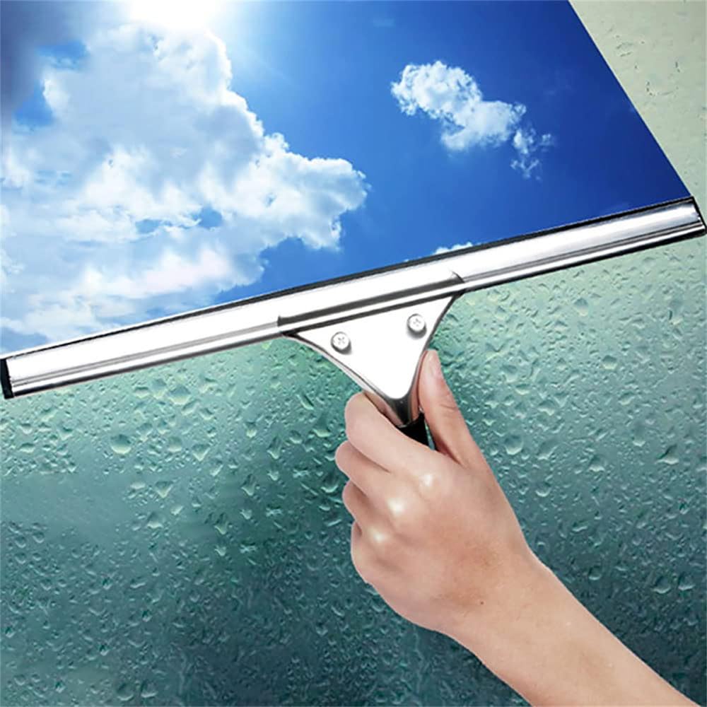 Escobilla limpiacristales de 25/35 cm para el hogar, ducha, baño y ventana, escobilla limpiadora de agua, herramienta de limpieza eficaz, 1 unidad, M, 25 cm