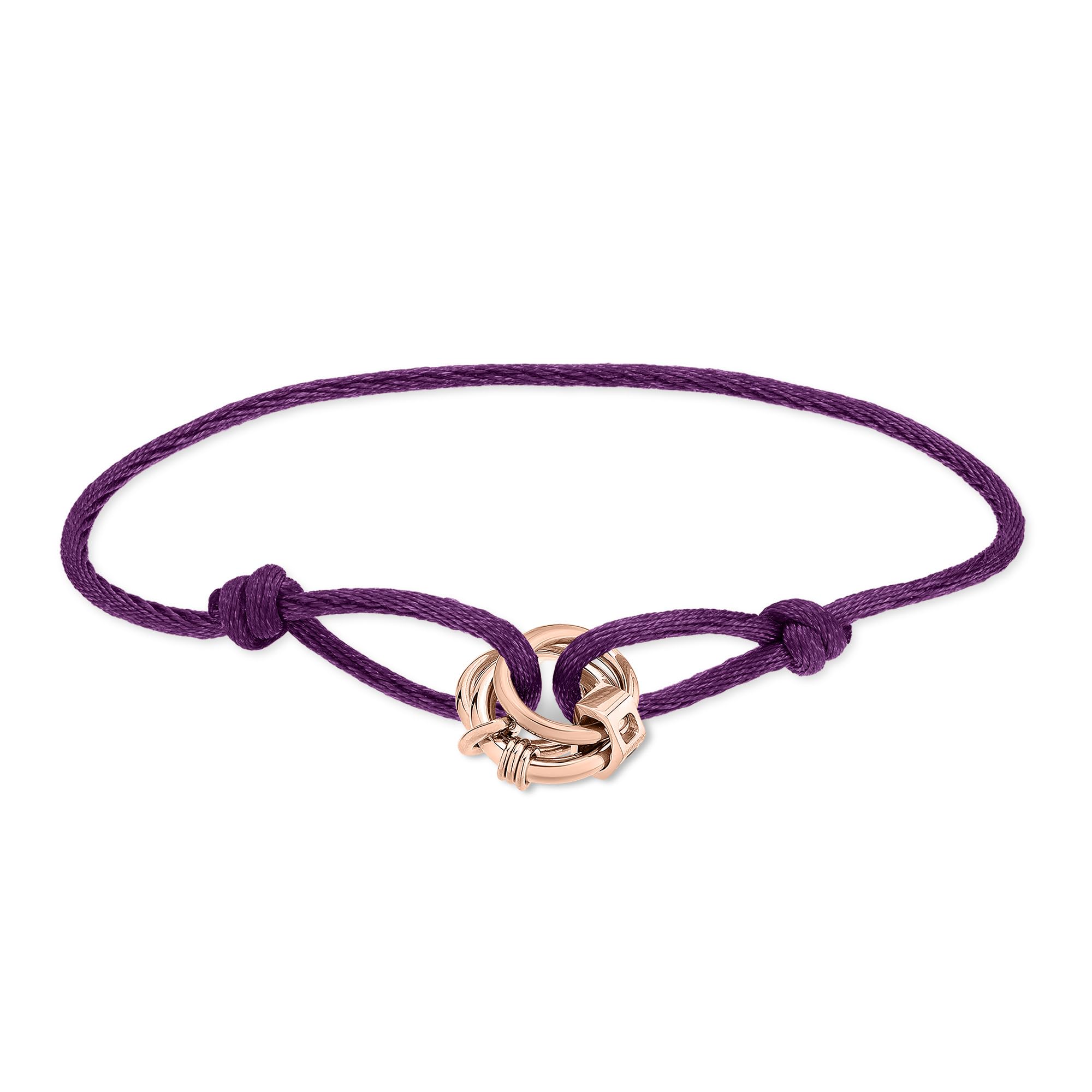 Liebeskind Berlin Ladies Fabric Bracelet LJ-1803-B-21 with Stainless Steel Pendants in IP Rose Gold