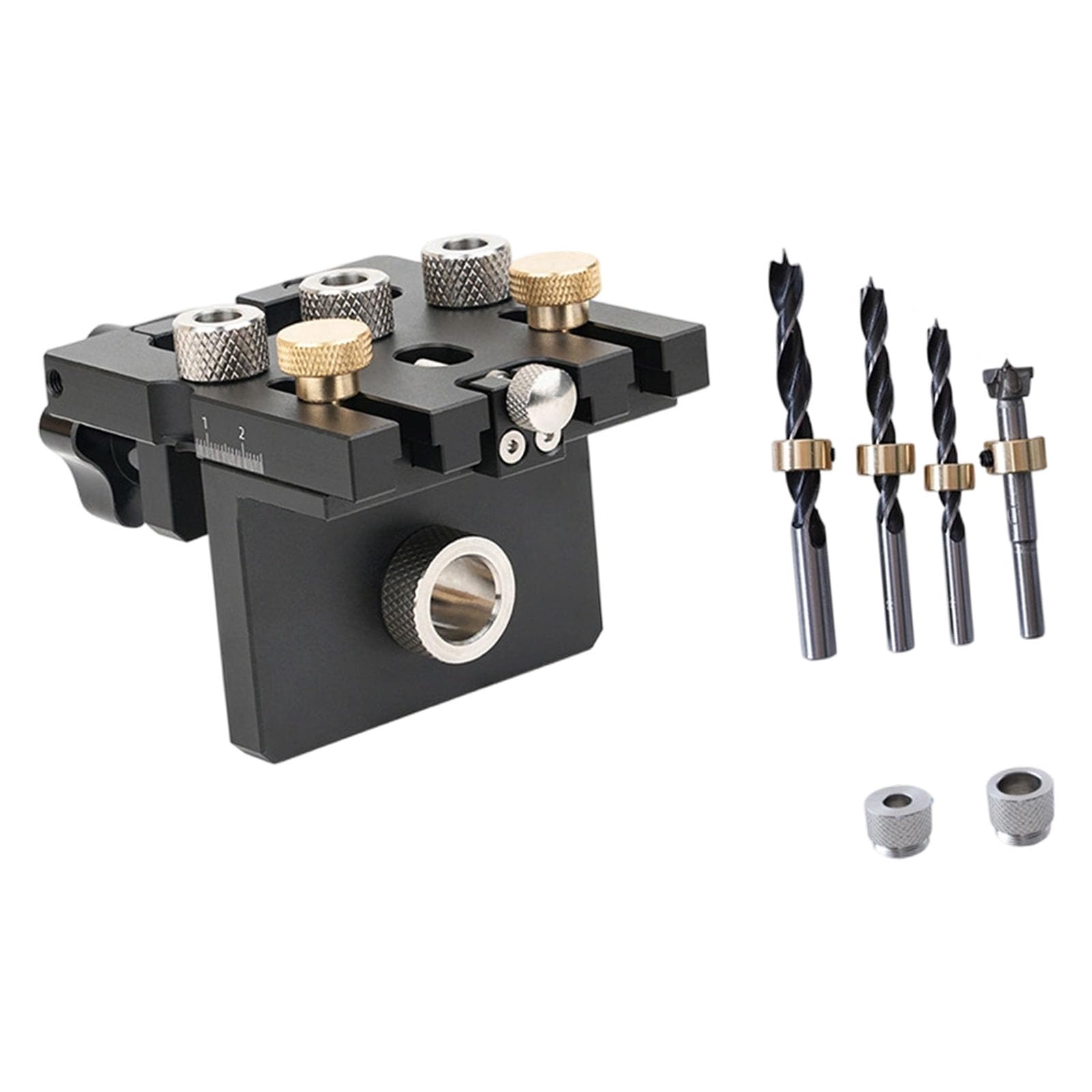 Zbiianxer Black User Friendly Wood Drilling Positioning Tool With Clear Scale For Accurate Hole Placement Drilling Positioning Tool