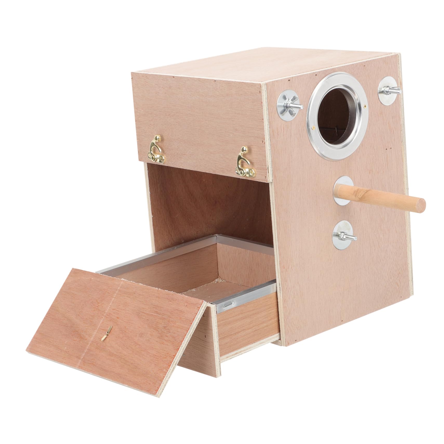Milisten Holzkasten Als Nistkasten Für Vögel Vogelhaus Aus Holz Quadratischer Sittich-nistkasten Hängender Papageienbrutkasten Gartenvogelhaus Zum Beobachten