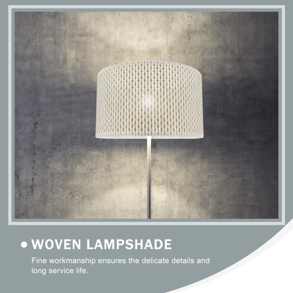 ERINGOGO Paralume Lampada da Tavolo in Carta Beige E27 Stile Moderno Elegante Lavorazione Fine Facile da Usare per Soggiorno