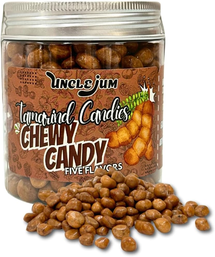 Chewy Tamarind Candy 5 Tastes fusion of spicy, sour, sweet, salty, and umami (savory) tastes in one chewy bite. 200grams
