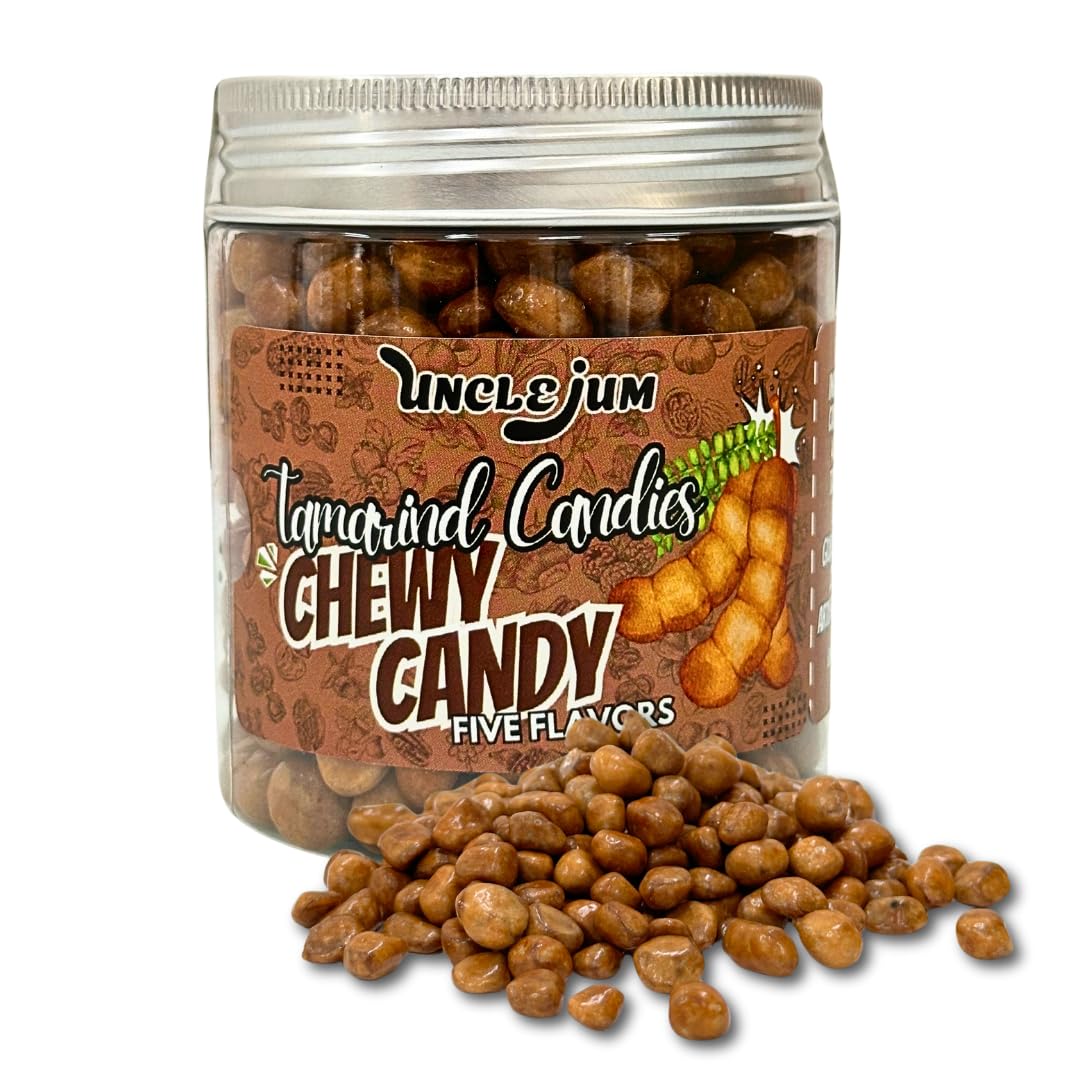 Chewy Tamarind Candy 5 Tastes fusion of spicy, sour, sweet, salty, and umami (savory) tastes in one chewy bite. 200grams