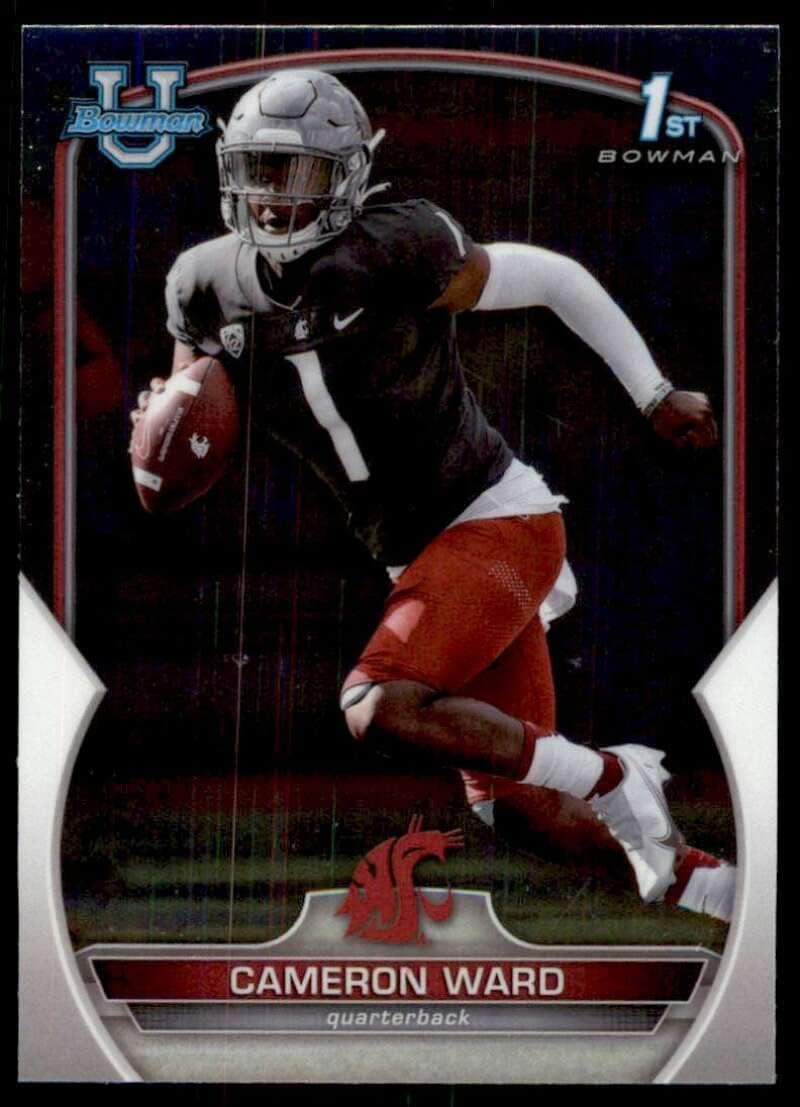 Cameron Ward RC 2022 Bowman Chrome University #34 ROOKIE NM+-MT+ NFL NCAA Football 1st Bowman Thumbnail