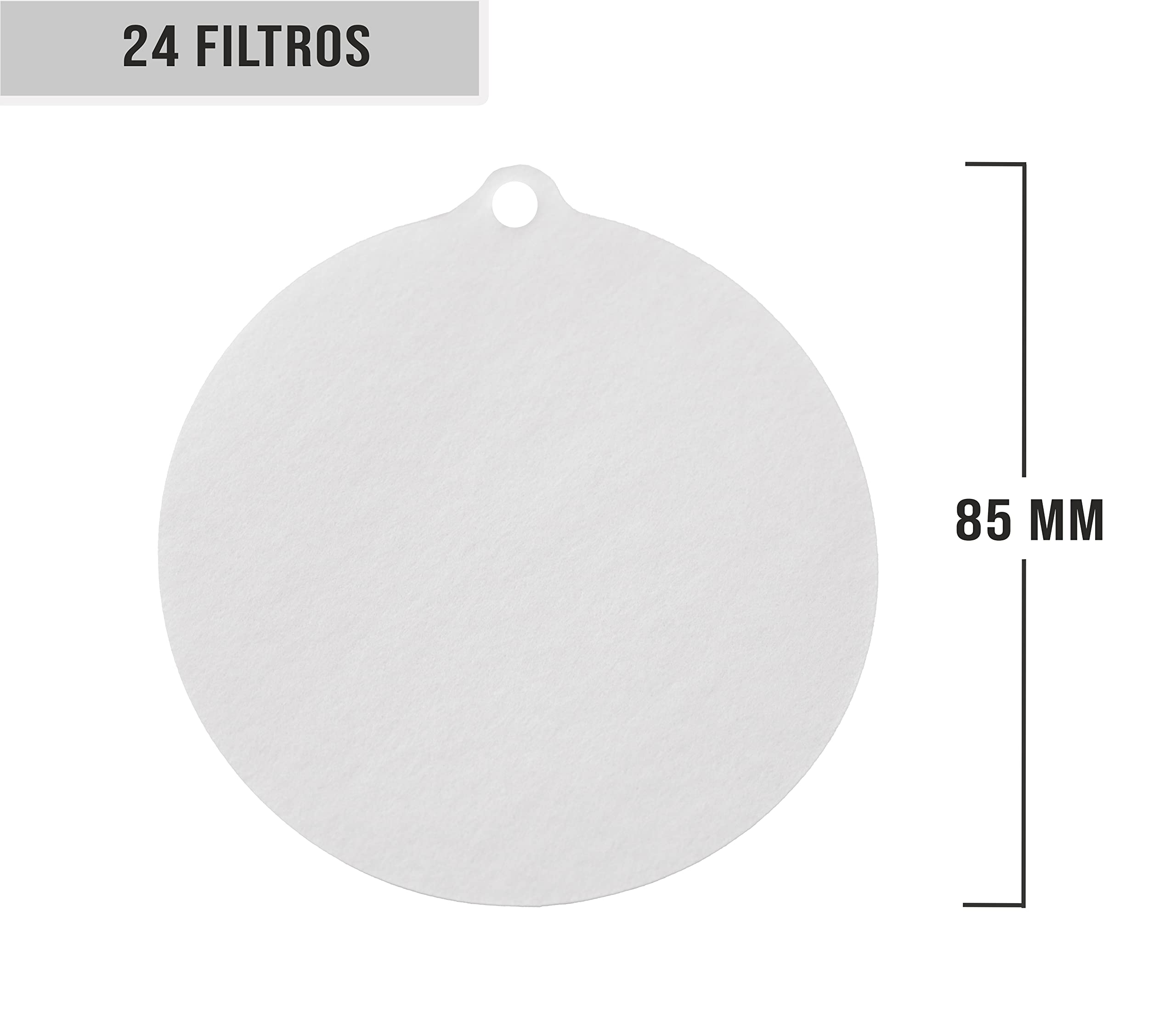 BRICOMIRAS - Filtro olio da cucina | diametro 8,5 cm, ideale per oli e grassi, confezione economica da 24 pezzi, facile da usare, igienico, 24 pezzi, materiale teak.