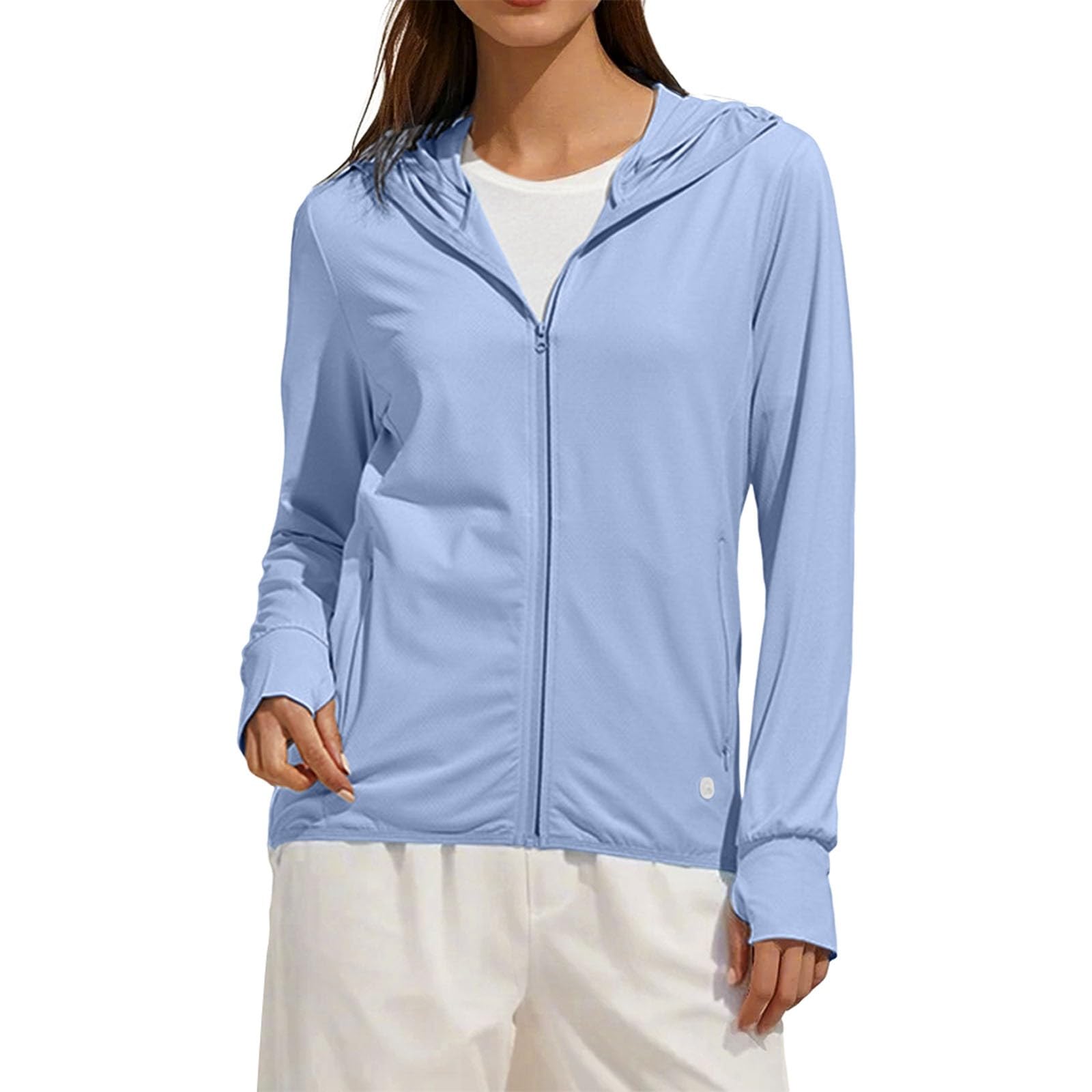 Sudadera para protección solar que evita el sudor al correr al aire libre 8
