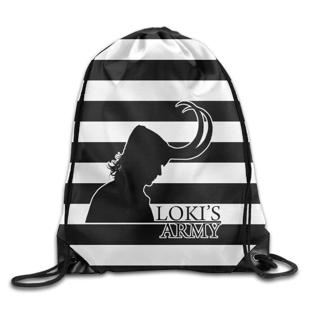 EtryrtPremium Drawstring Gym Bag Rucksack, Unisex Unisex Loki Laufeyson Gym Drawstring Sack Bags Backpack