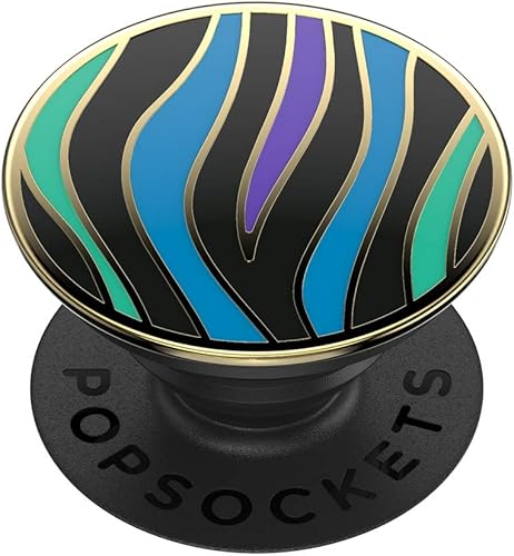 PopSockets - Agarre para teléfono con soporte expandible, agarre adhesivo, rayas salvajes