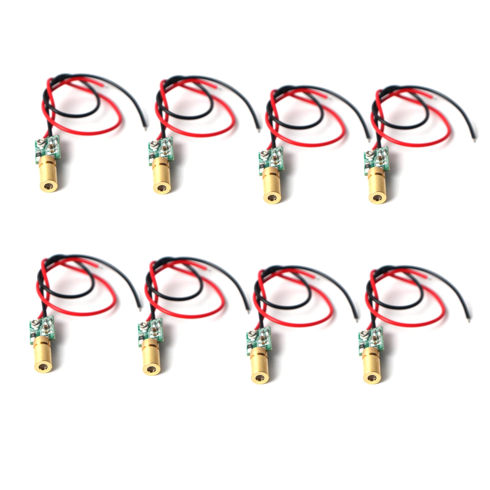 Módulo láser de línea verde Módulo láser industrial Puede ajustar la distancia focal(point-8packs)
