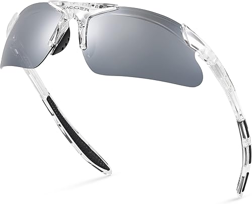 Xagger Gafas de sol deportivas polarizadas para niños y niñas, gafas de béisbol y sóftbol, montura TR90