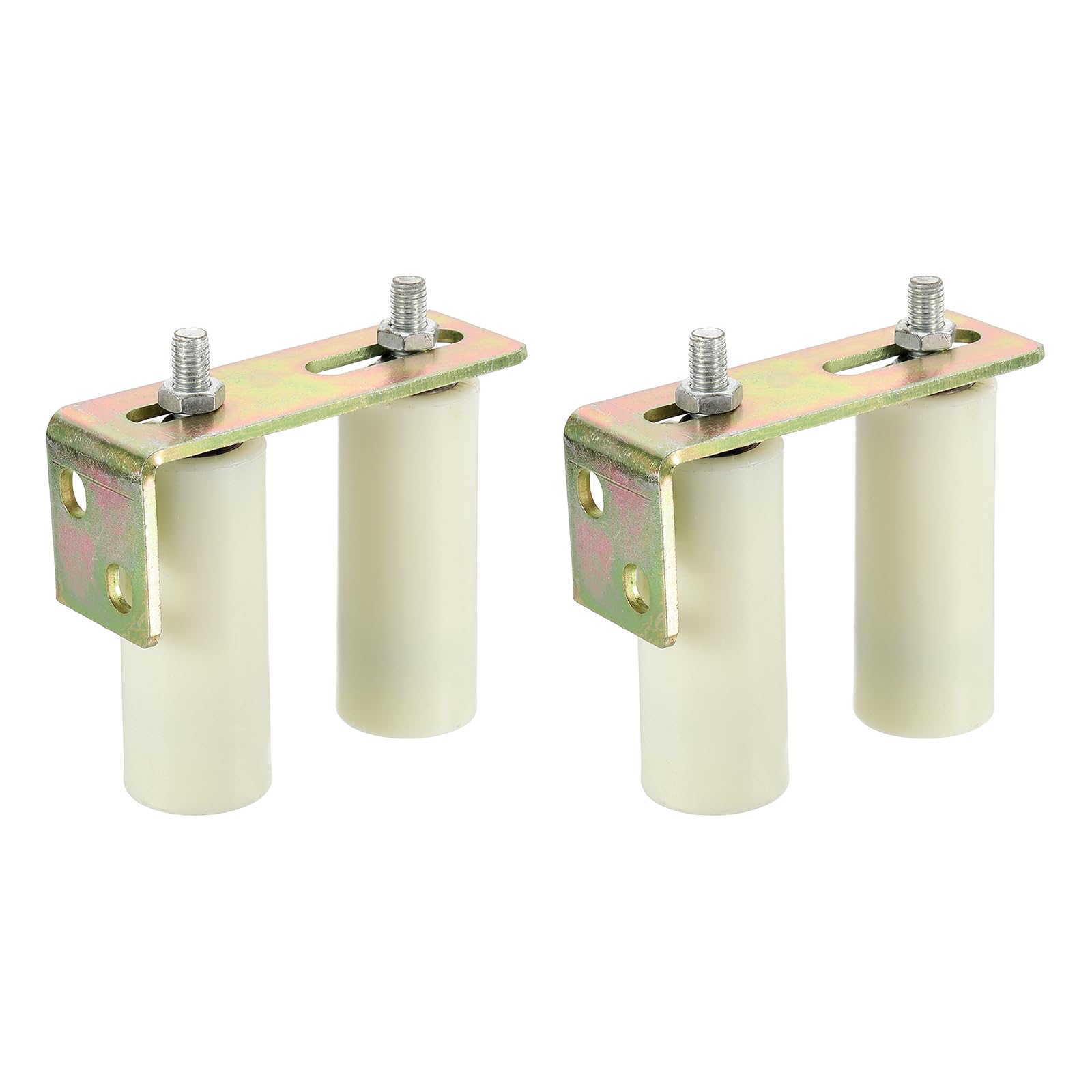 Guide de porte coulissante universel réglable PATIKIL blanc en L de 4.7"x2"
