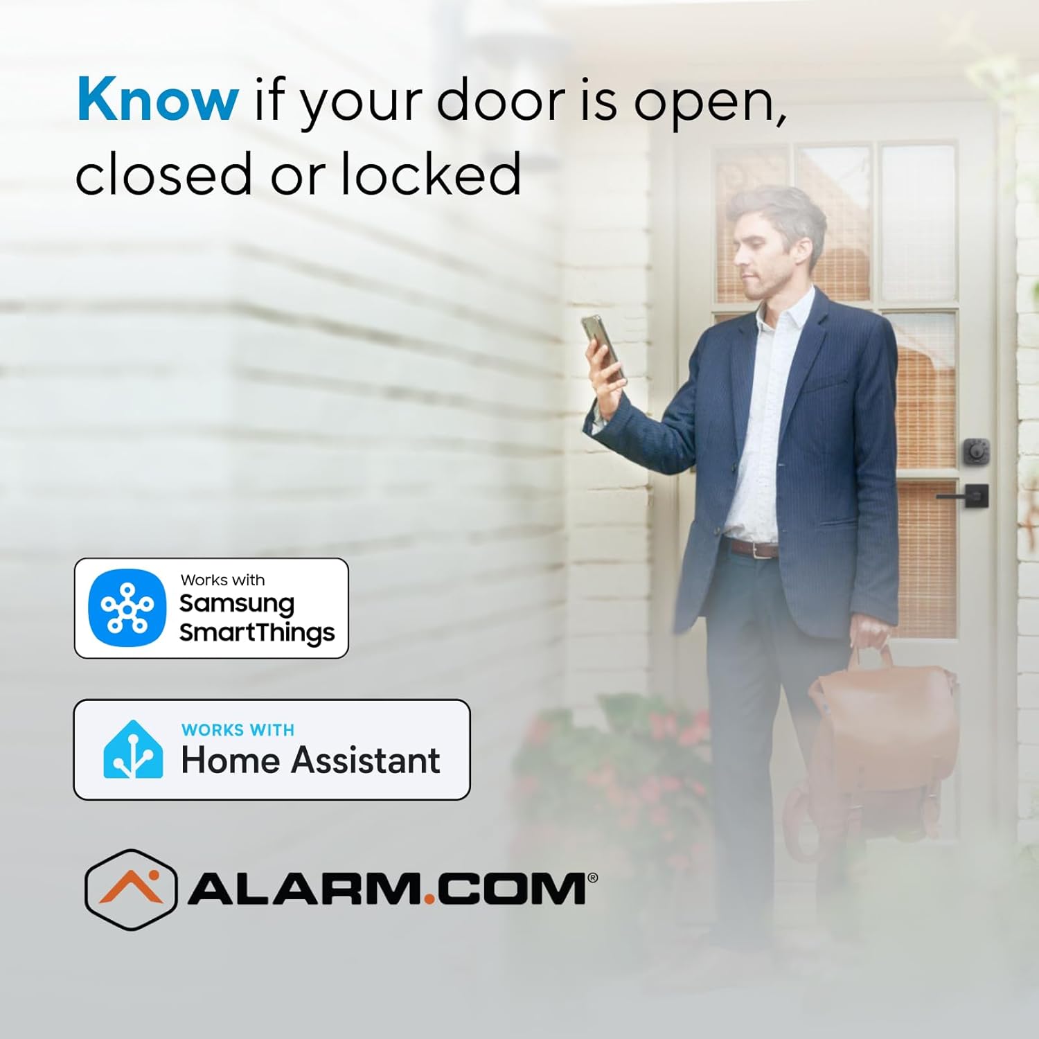 ULTRALOQ Bolt Z-Wave Smart Deadbolt Lock, 800 Series Z-Wave Long Range, Works with Alarm.com, Home Assistant, SmartThings, Zwave Hub Required