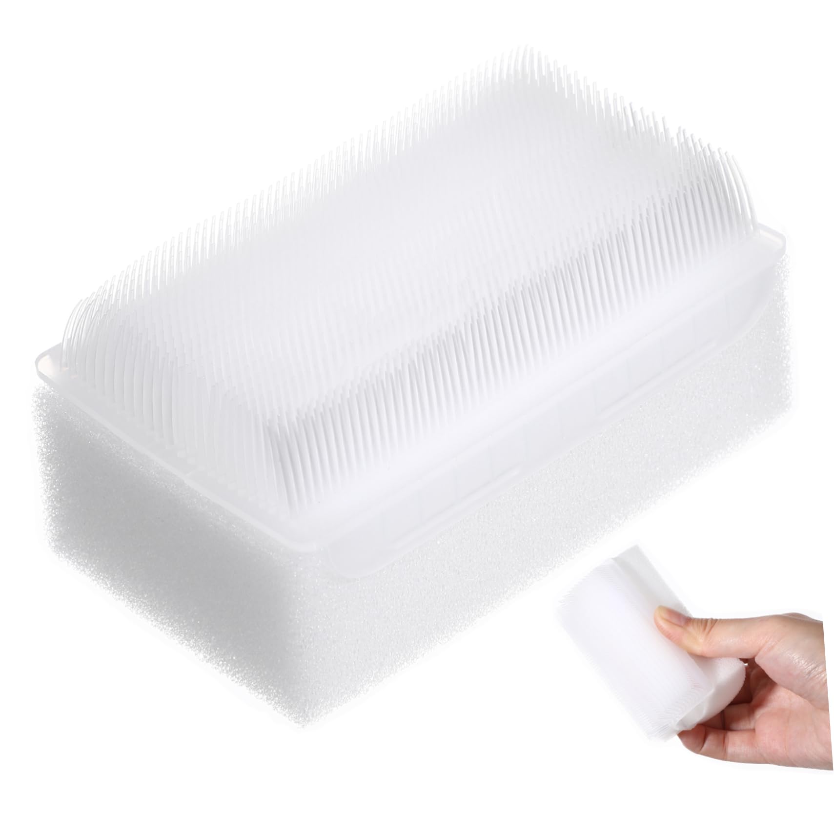 GALPADA Wilbarger Brush Cepillo Sensorial Terapéutico para Niños Hipersensibilidad Sensorial, Plástico Blanco, Uso en Casa y Clínica