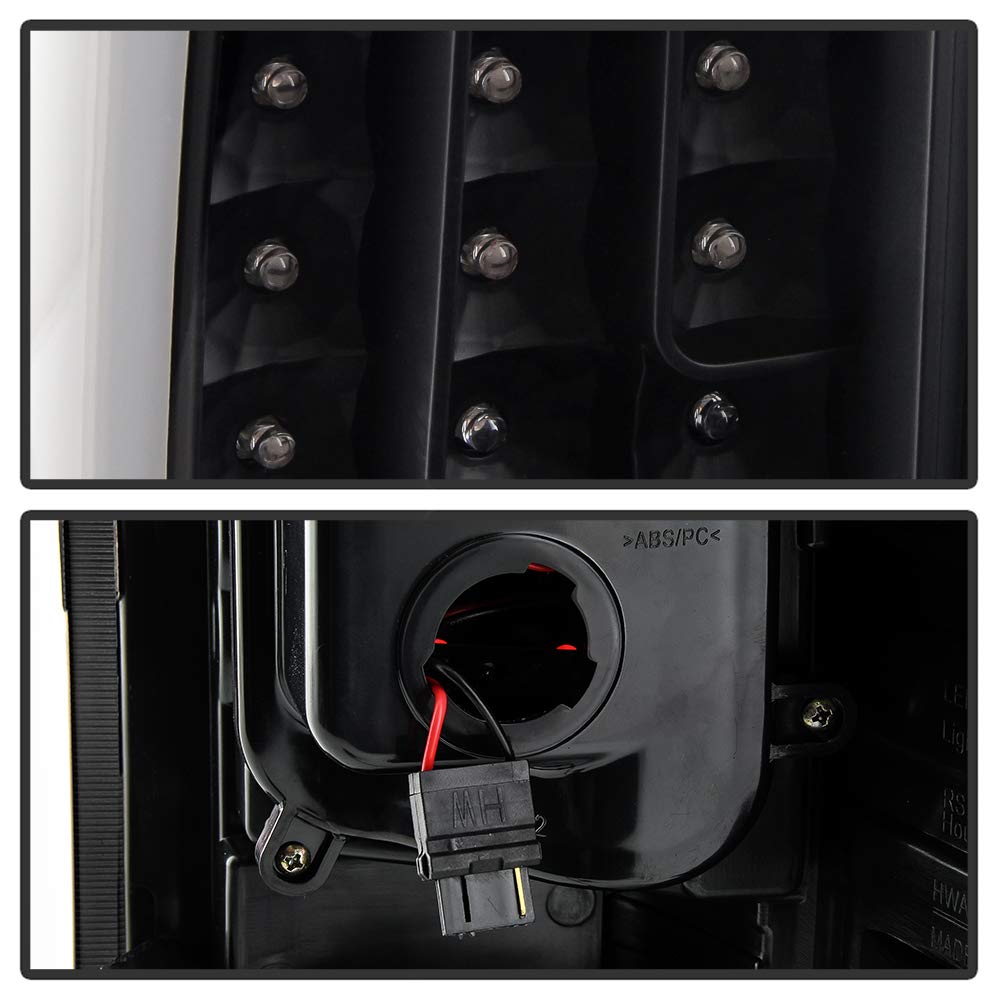 Black 2007-2013 Chevy Silverado 1500 2500 3500 LED Tube Tail Lights Brake Lamps - Foto 5