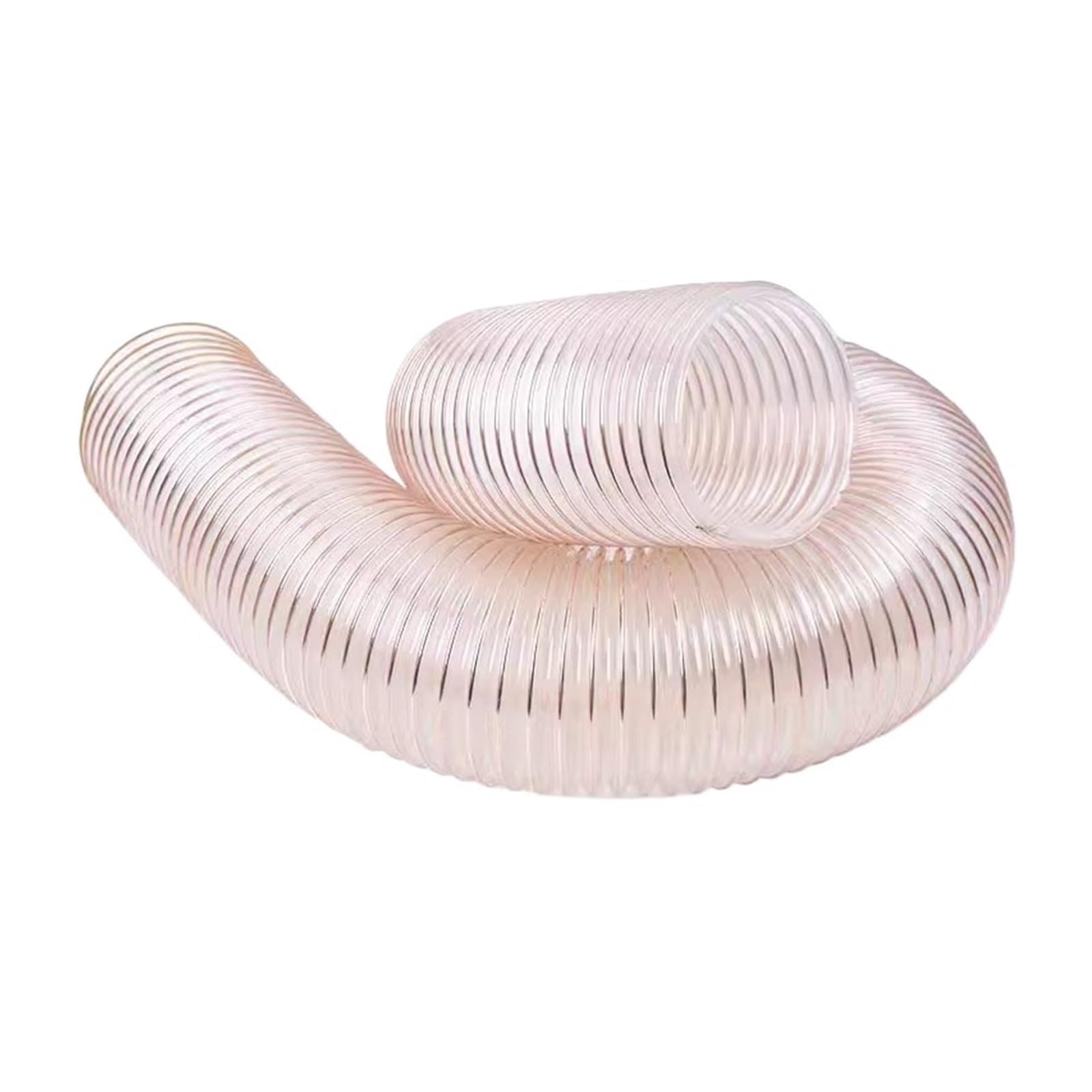 Axvoro 5 Meter Flexible Polyurethane Ducting Hose 1Pc Inner Diameter 20-100Mm Clear Pvc Dust Collection Hose For Use With Collectors With Ports.1-(,Id 40Mm)
