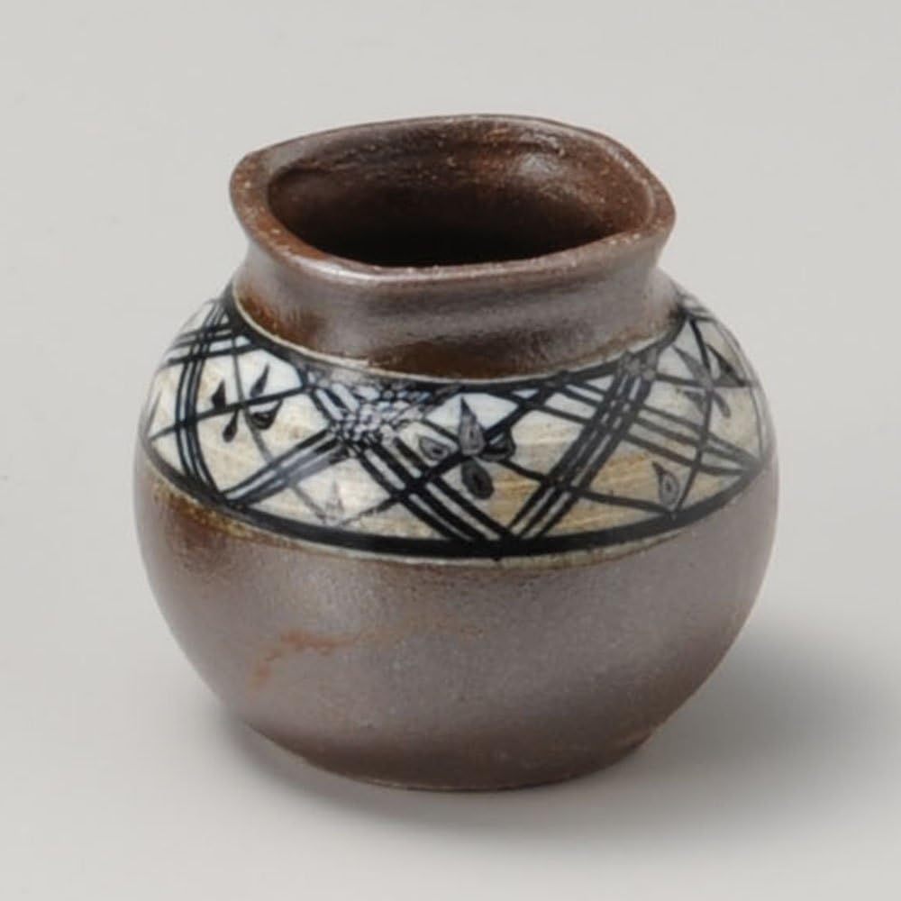 せともの本舗 Yakijime Toothpick Holder, 2.2 x 2.0 inches (5.5 x 5.2 cm), 2.5 oz (74 g), Tabletop Castor Set | Restaurant, Stylish, Tableware, Commercial Use